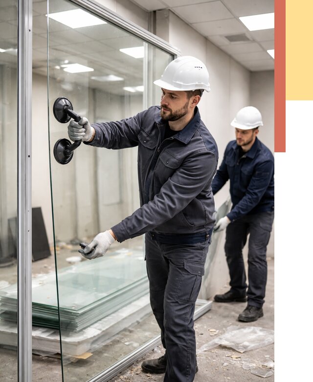 Демонтаж стеклянных перегородок в Лесозаводске от 3308 руб. — быстро и недорого | ОТДЕЛОЧНИК-Лсз