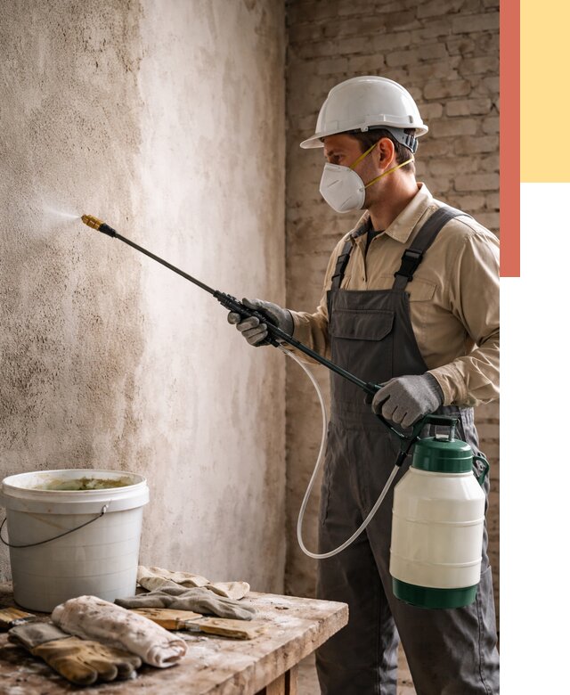 Антисептическая обработка стен в Лесозаводске от 1241 руб. — быстро и недорого | ОТДЕЛОЧНИК-Лсз