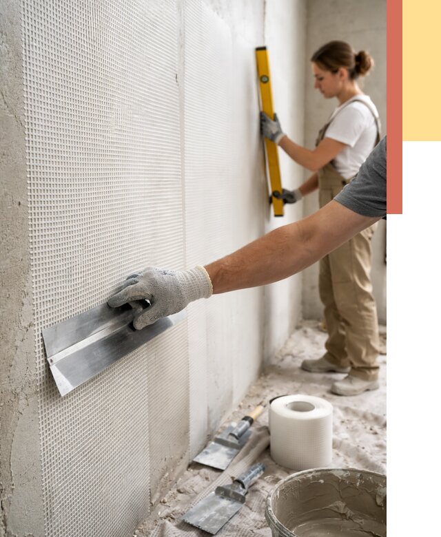 Армирование стен стеклосеткой в Лесозаводске от 3308 руб. под ключ | ОТДЕЛОЧНИК-Лсз