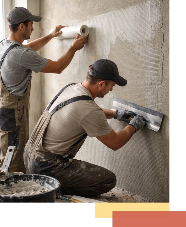 Армирование стен стеклосеткой в Лесозаводске для прочной отделки