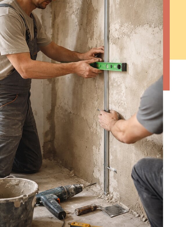 Установка штукатурных маяков в Лесозаводске от 7237 руб. — быстро и недорого | ОТДЕЛОЧНИК-Лсз