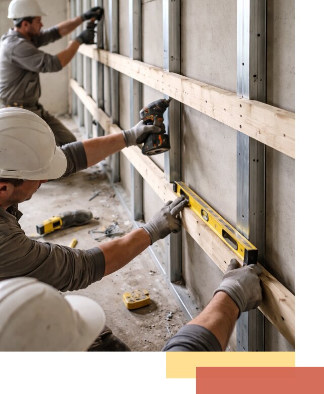 Устройство обрешетки под панели в Лесозаводске