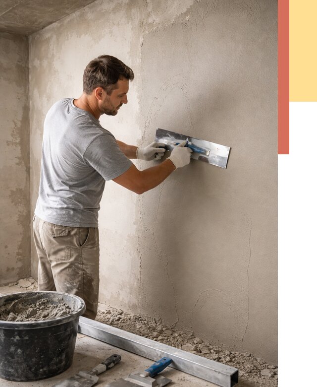 Штукатурка стен без маяков в Лесозаводске от 7443 руб/м2 — услуги и цена | ОТДЕЛОЧНИК-Лсз