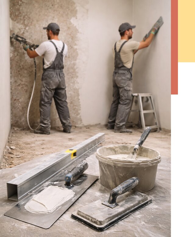 Штукатурка стен под обои в Лесозаводске от 4652 руб./м2 — выравнивание под обои | ОТДЕЛОЧНИК-Лсз