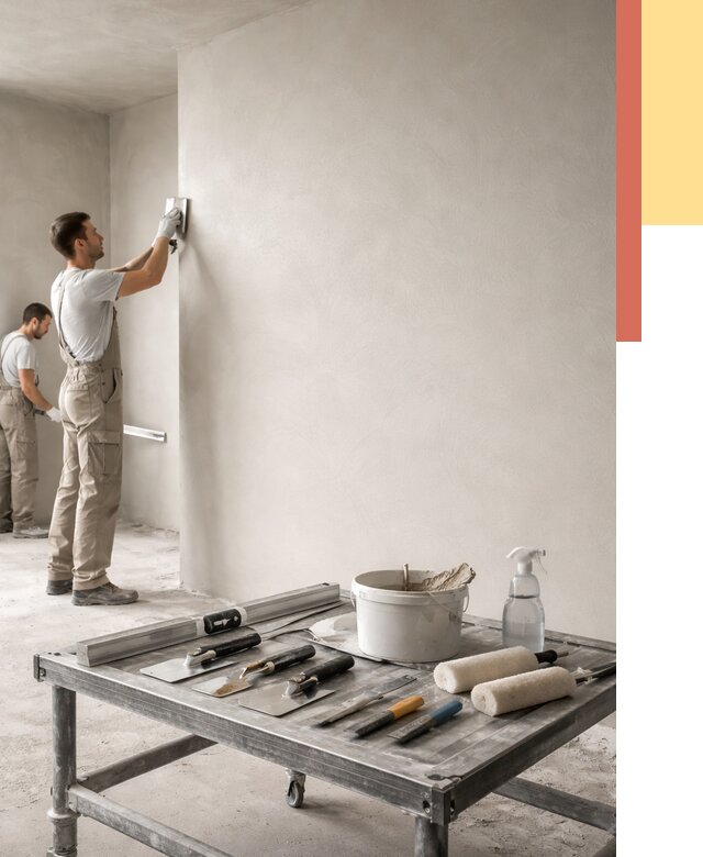 Штукатурка стен под покраску в Лесозаводске от 4652 руб./м² — качественно и недорого | ОТДЕЛОЧНИК-Лсз