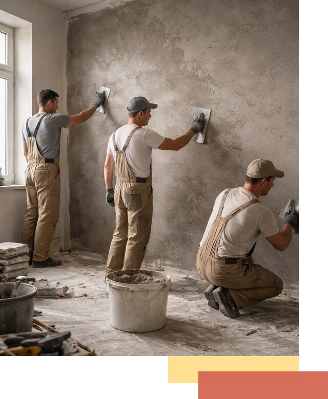 Декоративная штукатурка под бетон в Лесозаводске для стен и потолков