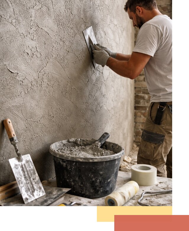 Декоративная штукатурка лофт в Лесозаводске — отделка стен и потолков