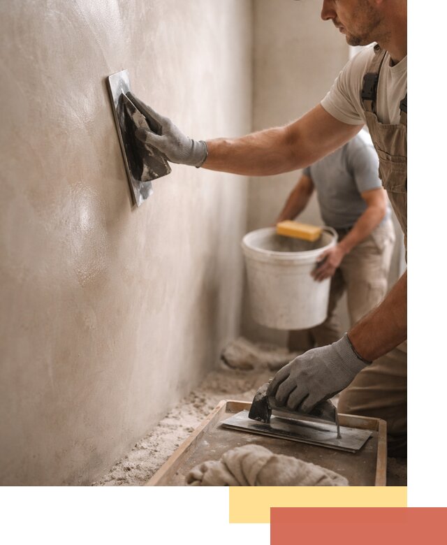 Нанесение марокканской штукатурки таделакт в Лесозаводске