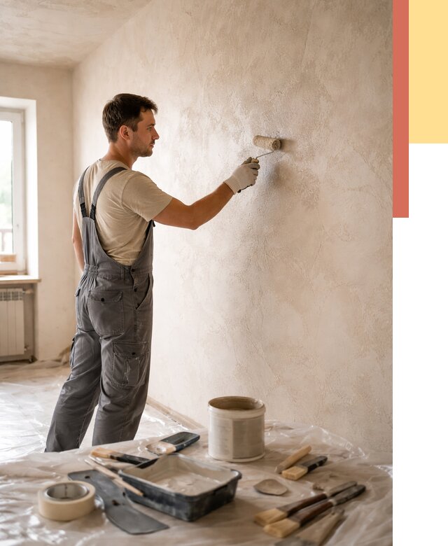 Нанесение лессирующей краски по декоративке в Лесозаводске от 1809 руб. | ОТДЕЛОЧНИК-Лсз