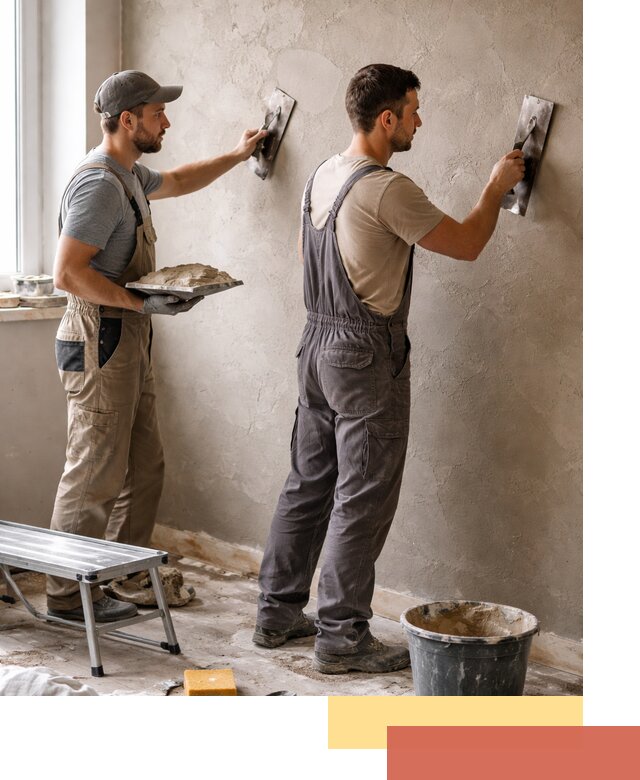 Ремонт декоративной штукатурки и восстановление фактуры в Лесозаводске