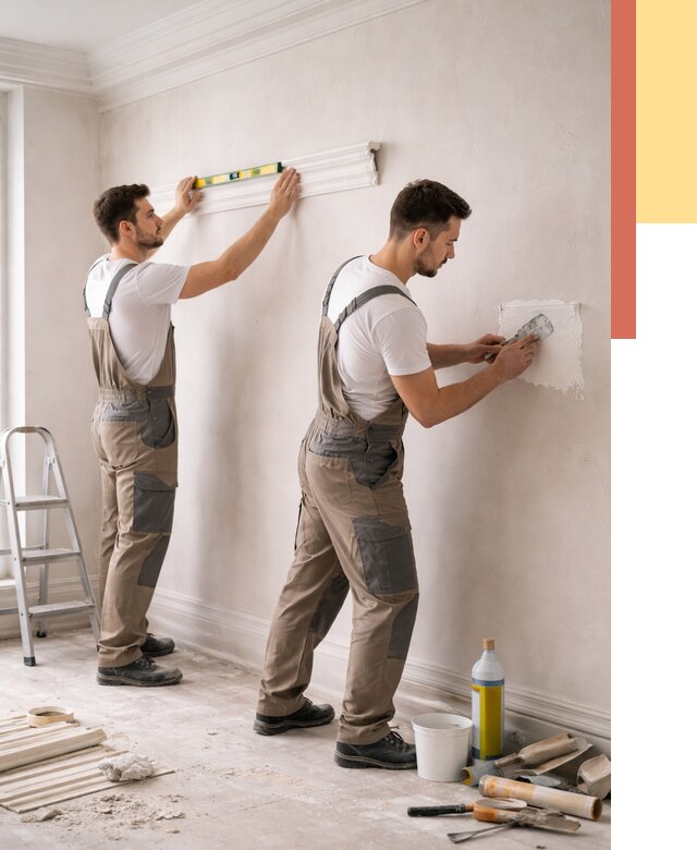 Монтаж лепнины на стены в Лесозаводске от 4652 руб. — недорого, быстро | ОТДЕЛОЧНИК-Лсз