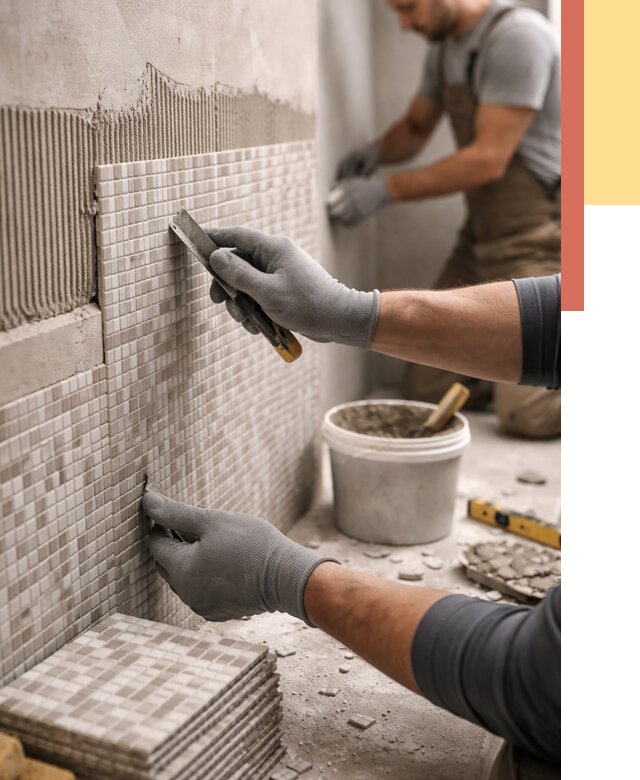 Облицовка стен мозаикой в Лесозаводске от 3308 руб/м2 — укладка мозаики на стены | ОТДЕЛОЧНИК-Лсз