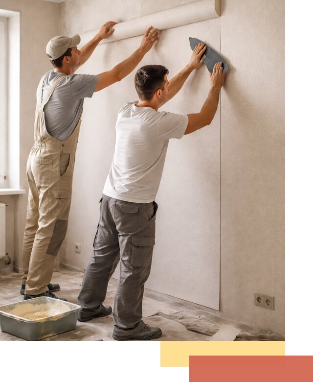 Поклейка виниловых обоев в Лесозаводске профессионально и качественно