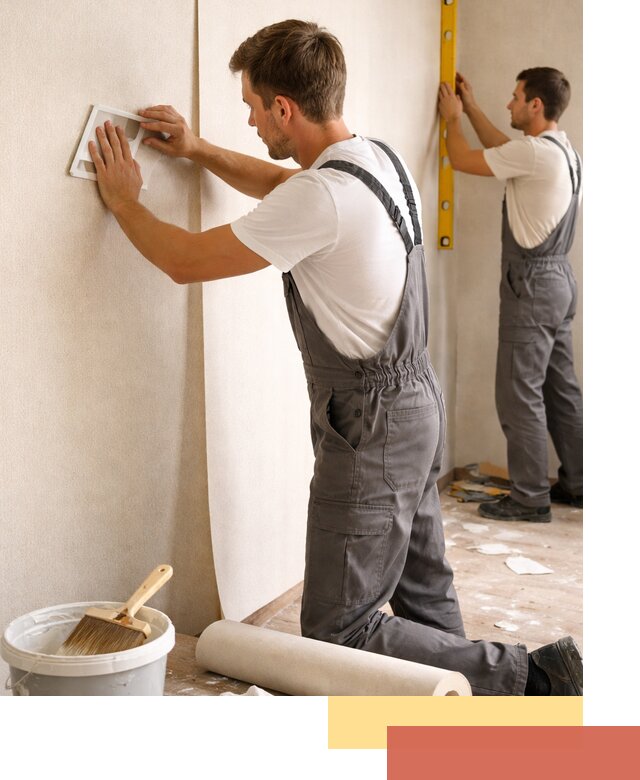 Поклейка бумажных обоев в Лесозаводске качественно и недорого