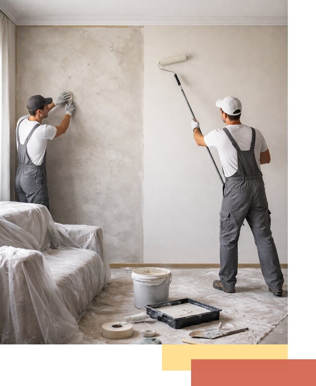 Покраска стен антивандальной краской в Лесозаводске