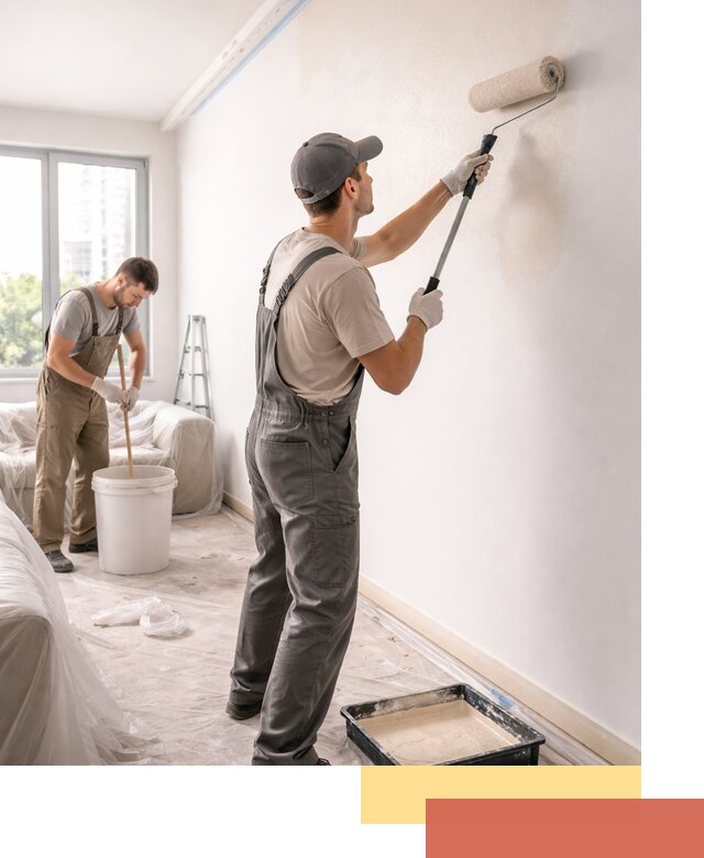 Покраска стен в офисе в Лесозаводске — быстрый и качественный ремонт