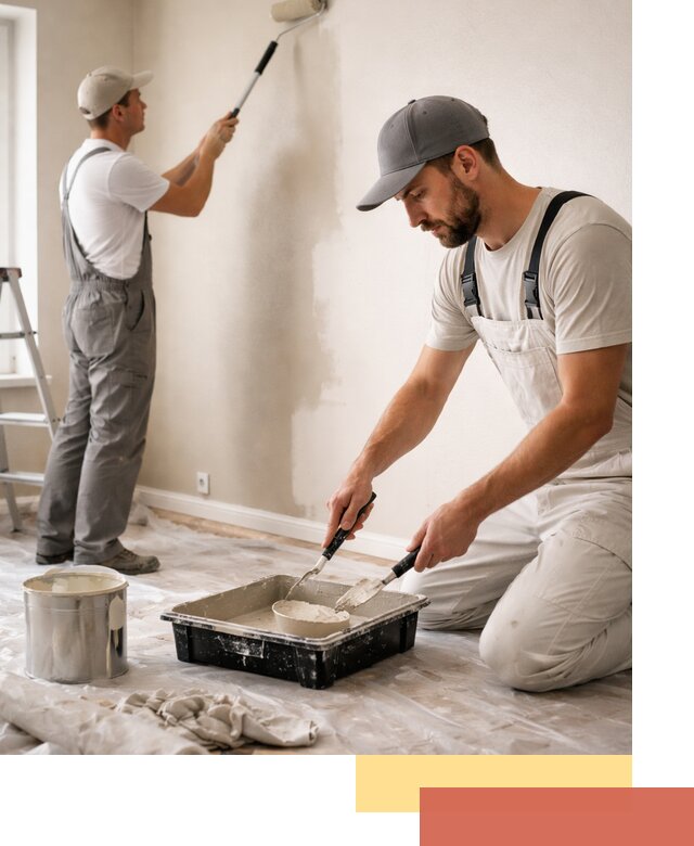 Покраска стен в квартире в Лесозаводске — профессионально и аккуратно