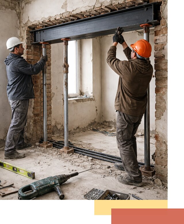 Усиление проема в стене в Лесозаводске для расширения и безопасности