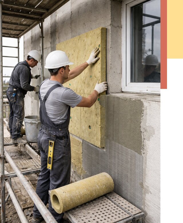 Утепление стен в Лесозаводске от 4445 руб. под ключ — быстро и недорого | ОТДЕЛОЧНИК-Лсз