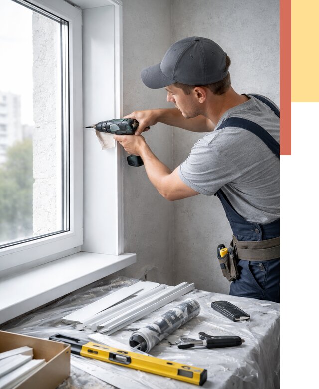 Установка пластиковых откосов в Лесозаводске от 2326 руб. | ОТДЕЛОЧНИК-Лсз монтаж, быстро и недорого