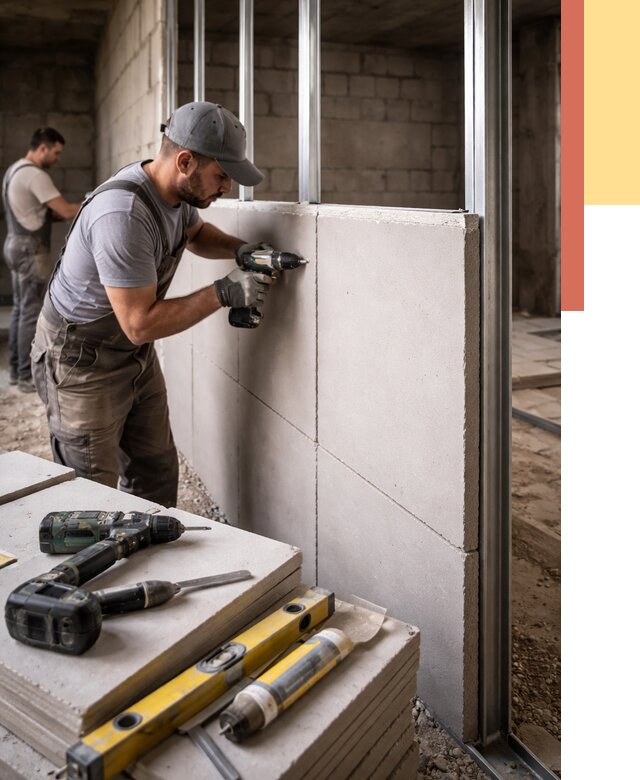 Кладка влагостойких перегородок ПГП в Лесозаводске от 1241 руб. под ключ | ОТДЕЛОЧНИК-Лсз