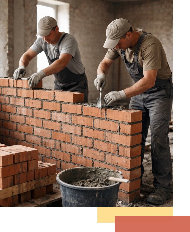 Кладка кирпичных перегородок под ключ в Лесозаводске