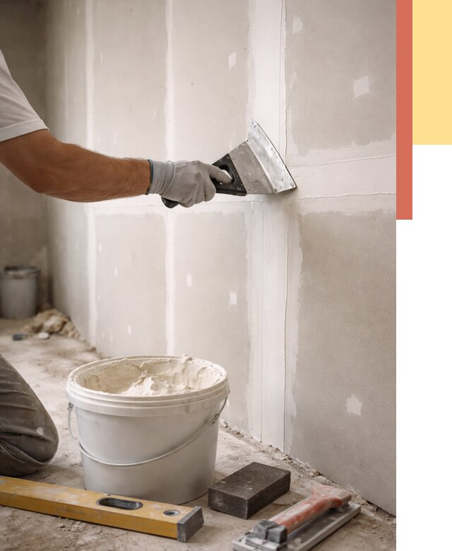 Шпаклевка перегородок из гипсокартона в Лесозаводске от 2585 руб. — услуги ОТДЕЛОЧНИК-Лсз