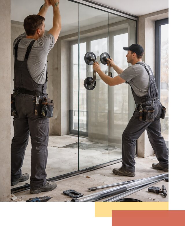 Цельностеклянные перегородки под ключ в Лесозаводске