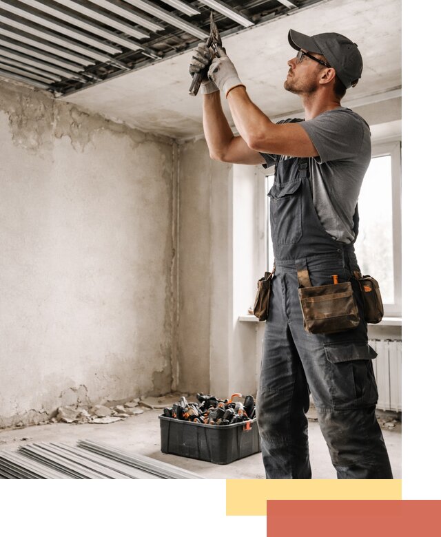 Демонтаж реечного потолка в Лесозаводске быстро и аккуратно