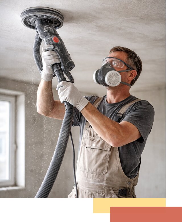 Шлифовка потолка в Лесозаводске — качественная подготовка под отделку