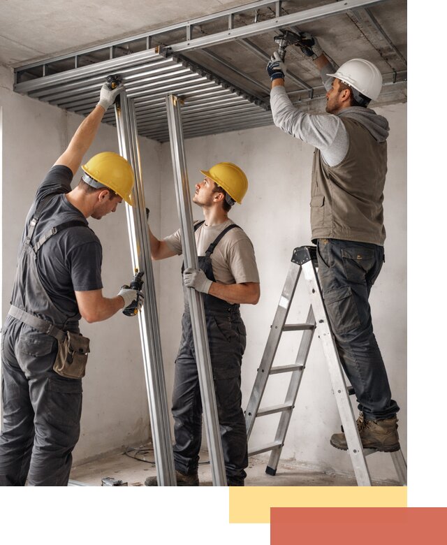 Монтаж реечного потолка под ключ в Лесозаводске