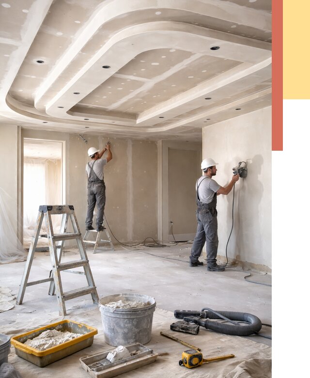 Многоуровневый потолок из гипсокартона в Лесозаводске от 775 руб. под ключ | ОТДЕЛОЧНИК-Лсз