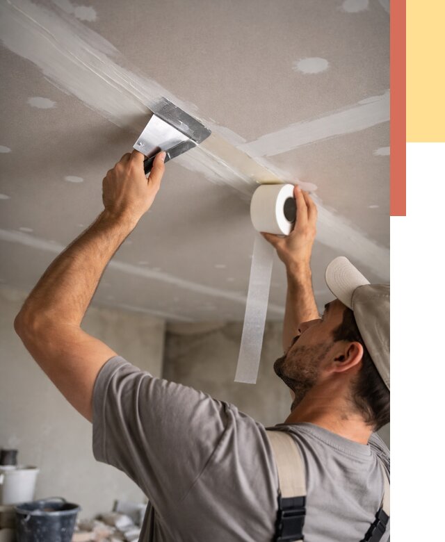 Обработка швов потолка ГКЛ в Лесозаводске от 7754 руб. под ключ | ОТДЕЛОЧНИК-Лсз