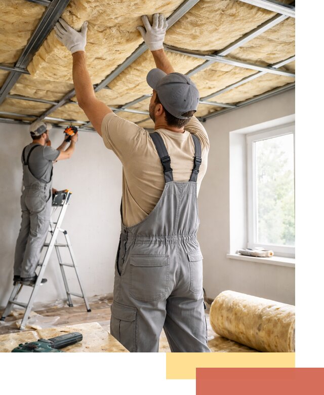 Утепление потолка под ключ в Лесозаводске качественно и быстро